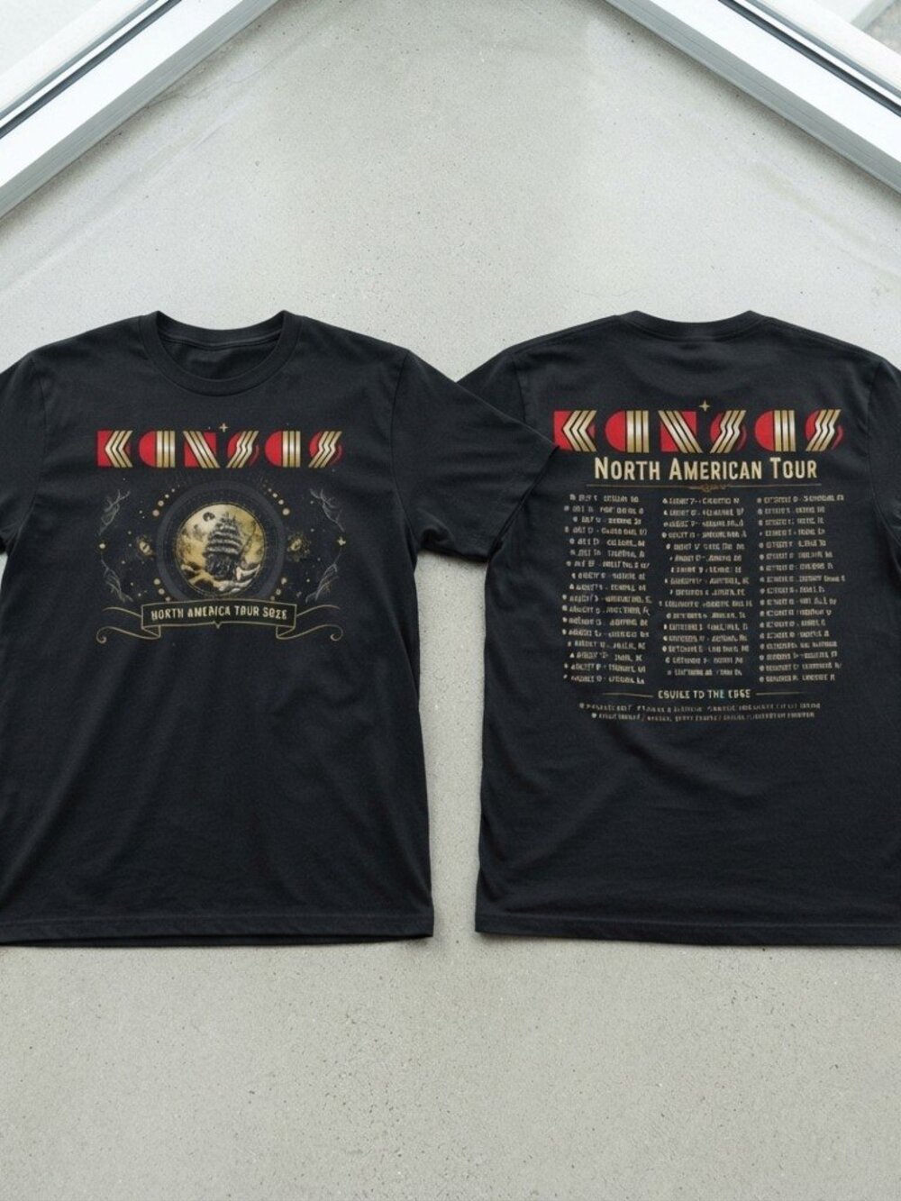 Kansas North American Tour 2026 Band Black T-Shirt S-4XL